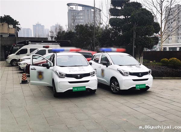 重庆九龙坡区公安局交车现场--小型SUV轿车款电动巡逻车