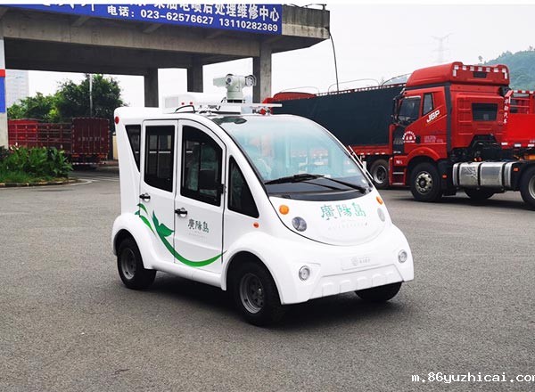 重庆南岸区广阳岛某企业交车现场--5座SUV锂电巡逻车