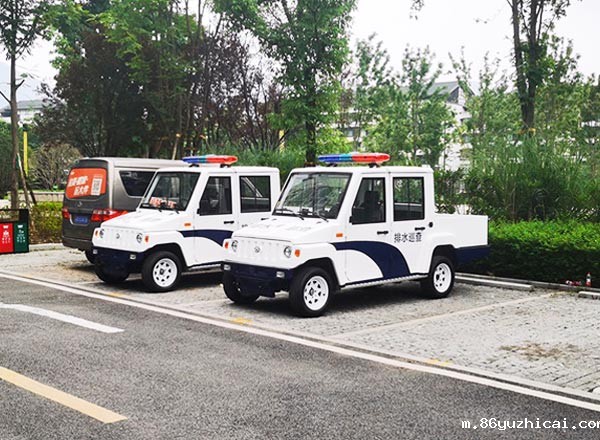 防汛巡逻车 双排(5座)敞开式带货箱